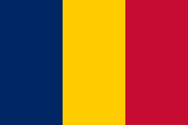 Flagga Tchad — Stockfoto