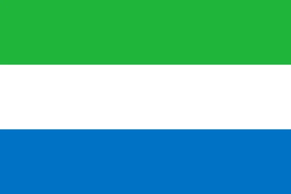 Sierra Leones flagga — Stockfoto