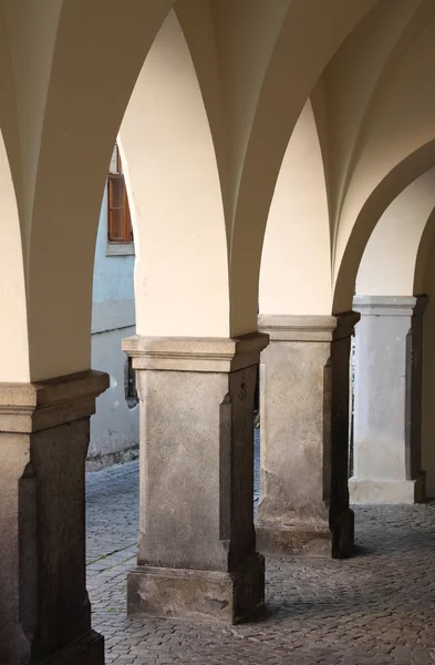 Medieval colonnade — Stock Photo, Image