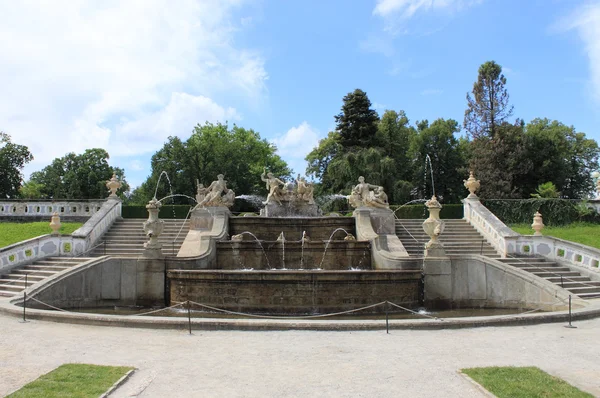 Fontana rinascimentale nel castello di Cesky Krumlov — Foto Stock