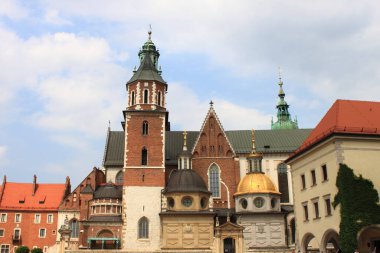 Wawel Katedrali, Wawel Kraliyet Kalesi 'nin içinde. Kracow, Polonya