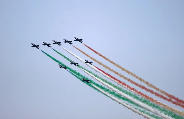 Frecce tricolori — Fotografia de Stock