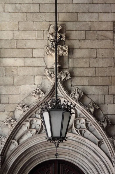 Detalhe Santa Cruz Catedral Santa Eulália Barcelona Espanha — Fotografia de Stock