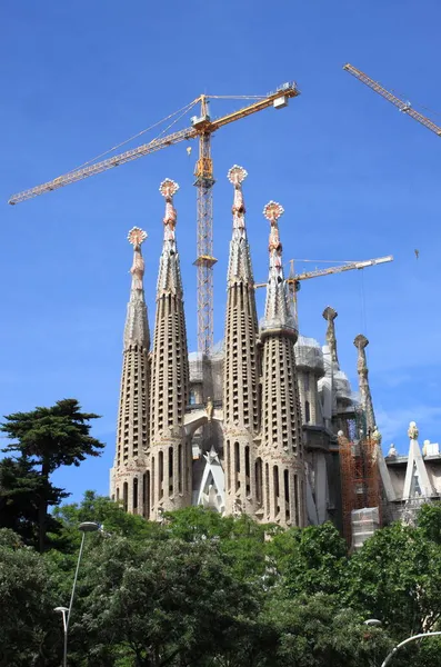 Świątynia Sagrada Familia Barcelonie Hiszpania — Zdjęcie stockowe