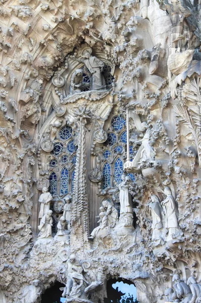Close Van Sagrada Familia Tempel Barcelona Spanje — Stockfoto