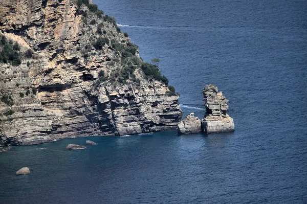 Vista Mozzafiato Sulla Costiera Amalfitana Italia — Foto Stock