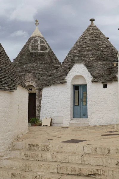 Trulli Häuser Alberobello Italien — Stockfoto