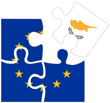 AB - Kıbrıs: bayraklarla şekillendirilen bulmaca, anlaşma veya dostluğun sembolü