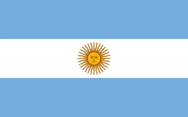 Державний Прапор Аргентини — стокове фото