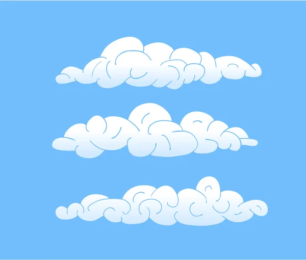Nubes vectoriales — Archivo Imágenes Vectoriales