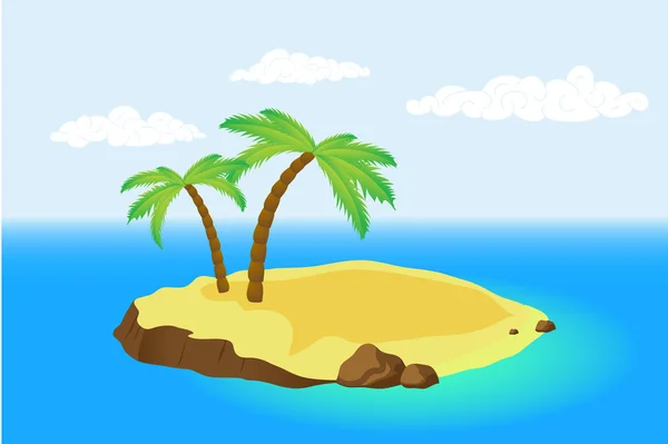Νησί Palm — Διανυσματικό Αρχείο