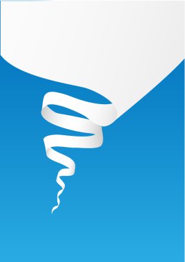 mavi zemin üzerine şerit konuşma balonu