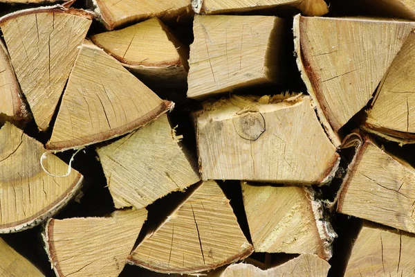 Pile de bois de chauffage séché — Photo