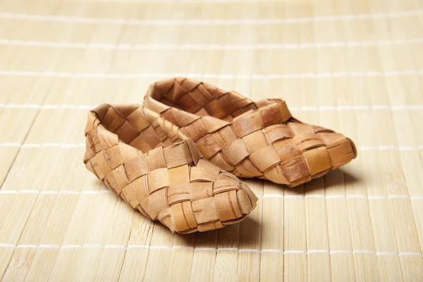 Bast shoes — Stock Photo, Image