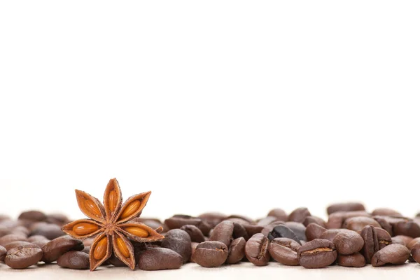 Coffee and star anise — Stock Photo, Image