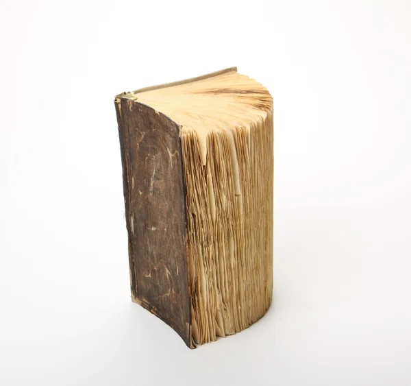 Stará kniha, izolované — Stock fotografie