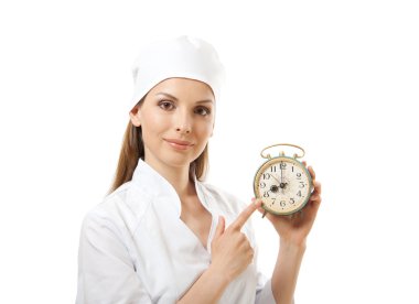 çalar saat, izole tutan kadın doktor