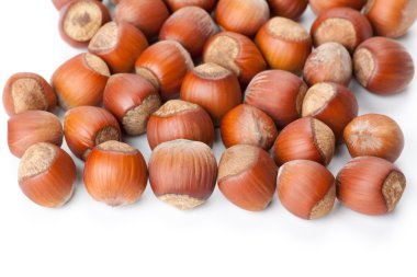 Beyaz yüzeyde fındık