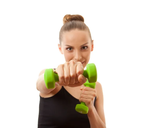 Mulher fazendo exercício de fitness — Fotografia de Stock