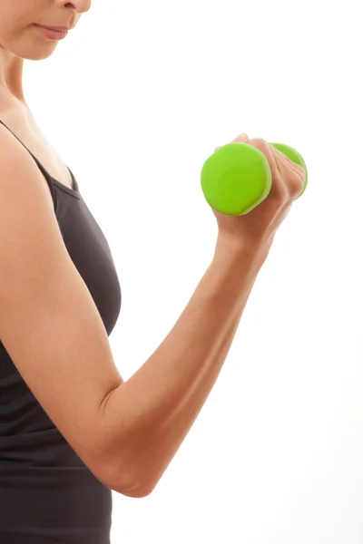 Woman doing fitness exercise — Stock Photo, Image