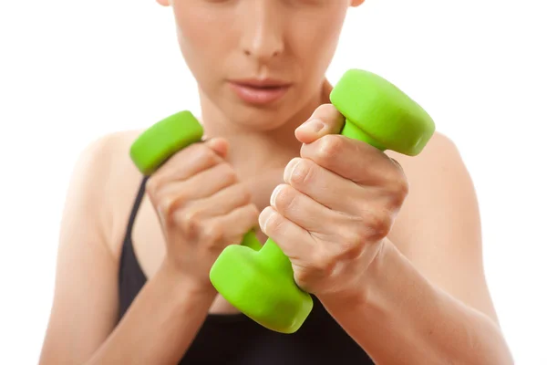 Mujer haciendo ejercicio físico —  Fotos de Stock