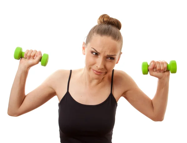 Mujer haciendo ejercicio físico —  Fotos de Stock