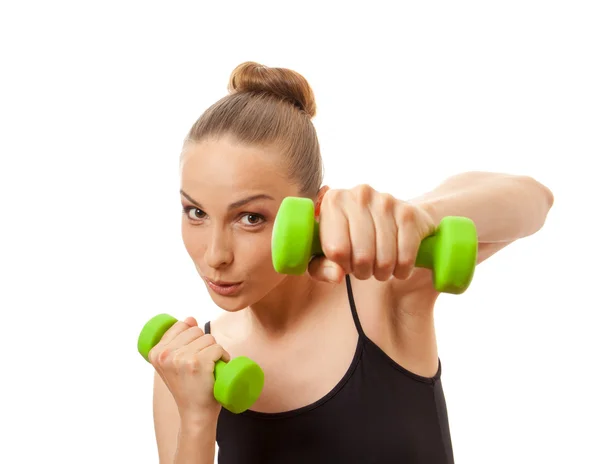 Kvinna som tränar kondition — Stockfoto