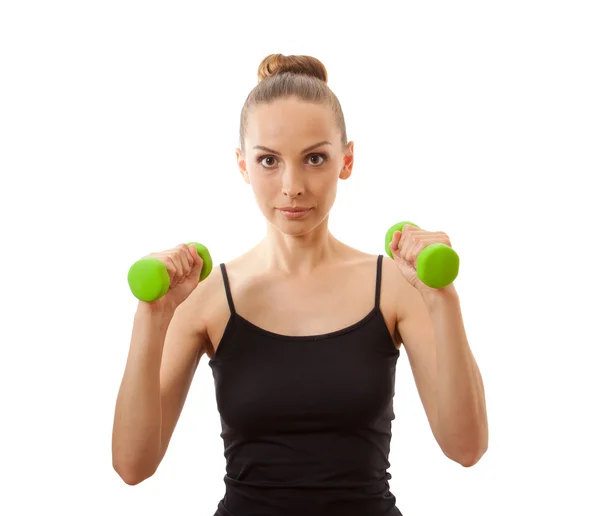 Mujer haciendo ejercicio físico —  Fotos de Stock