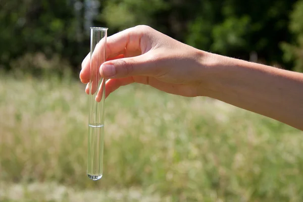 Prova di purezza dell'acqua — Foto Stock