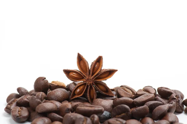 Kaffe og stjerneanis – stockfoto