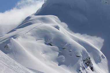 Krasnaya Polyana 'daki Dağlar, Soçi, Rusya