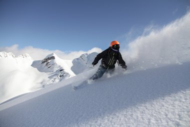 Snowboard freerider clipart