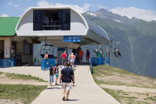 The upper cable way station — Stock Photo, Image