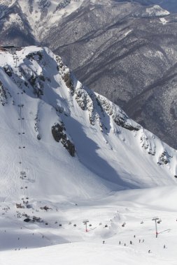 Krasnaya Polyana 'daki Dağlar, Soçi, Rusya