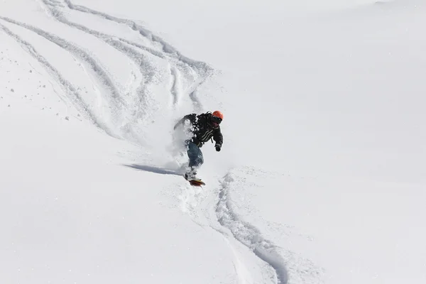 Snowboard freerider Stockfoto