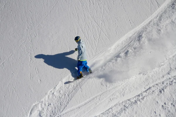 Freerider をスノーボードします。 — ストック写真