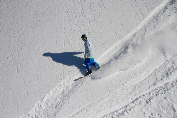 Freerider をスノーボードします。 — ストック写真