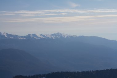 Krasnaya Polyana 'daki Dağlar, Soçi, Rusya