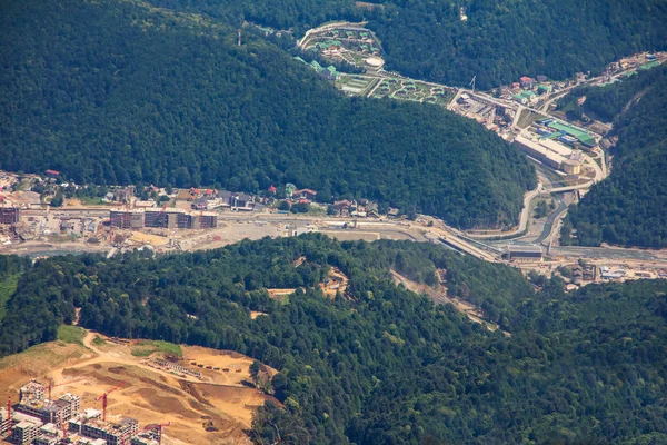 Top view of Krasnaya Polyana, Sochi, Russia. — Stock Photo, Image