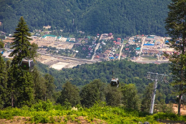 Top view of Krasnaya Polyana, Sochi, Russia. — Stock Photo, Image