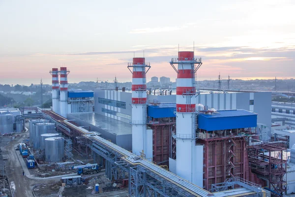 Pipes of thermal power plant — Stock Photo, Image