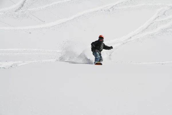 Snowboard freerider — Stok fotoğraf