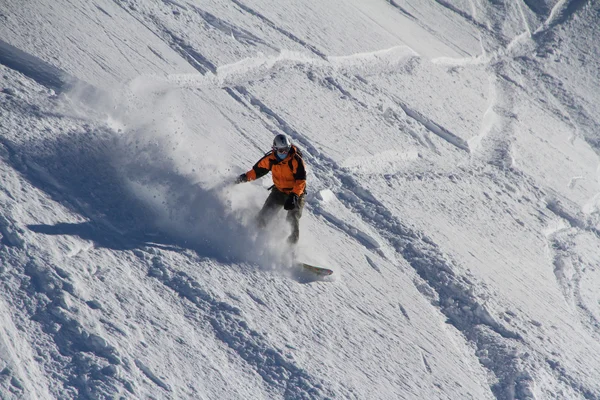 Snowboard freerider — Stok fotoğraf