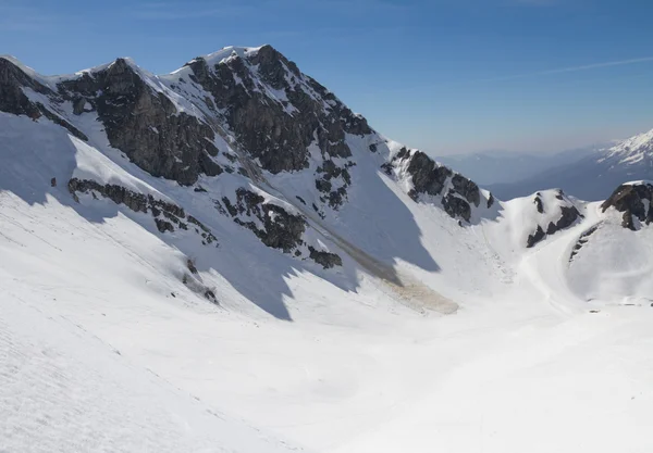 Die Berge in Krasnaja Poljana, Sotschi, Russland — Stockfoto