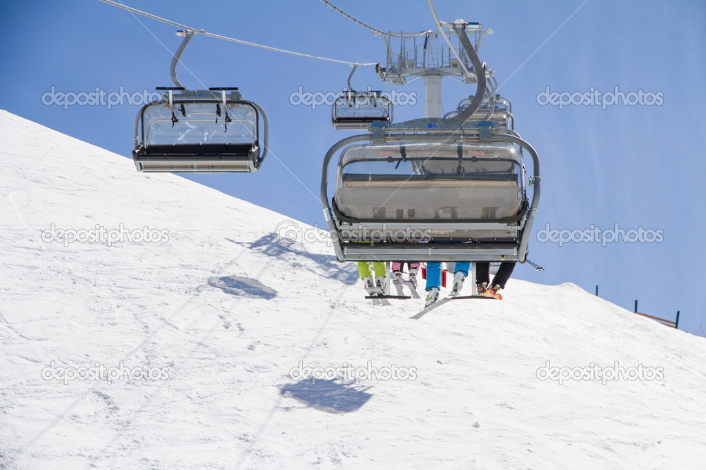 Chairlift on a ski resort