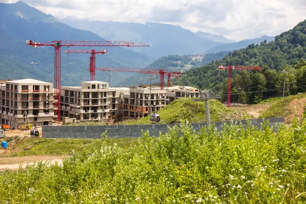 在山区建设 — 图库照片