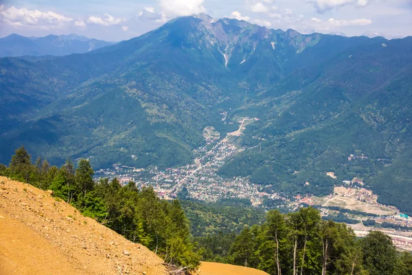 Pista di montagna, Krasnaya Polyana, Sochi, Russia — Foto Stock