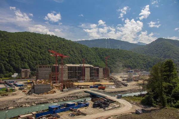 Bauen in den Bergen — Stockfoto