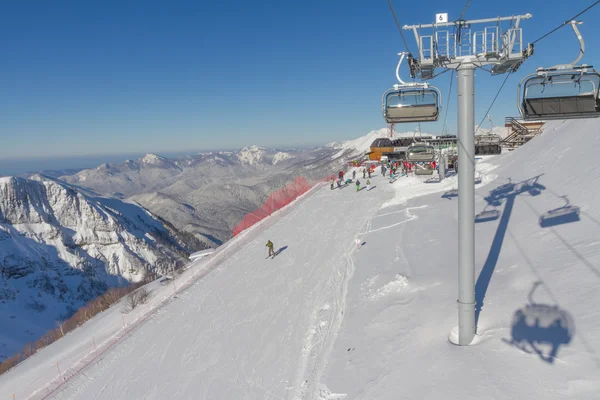 Località sciistica. Krasnaya Polyana, Sochi, Russia — Foto Stock