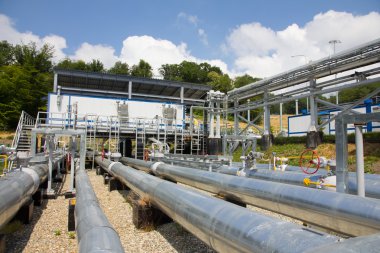 Dışarıda elektrik enerji istasyonu